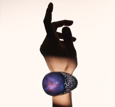 Oracle's Wide Cuff Bracelet in Purple